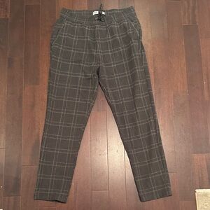 Zara Charcoal Checkered Joggers